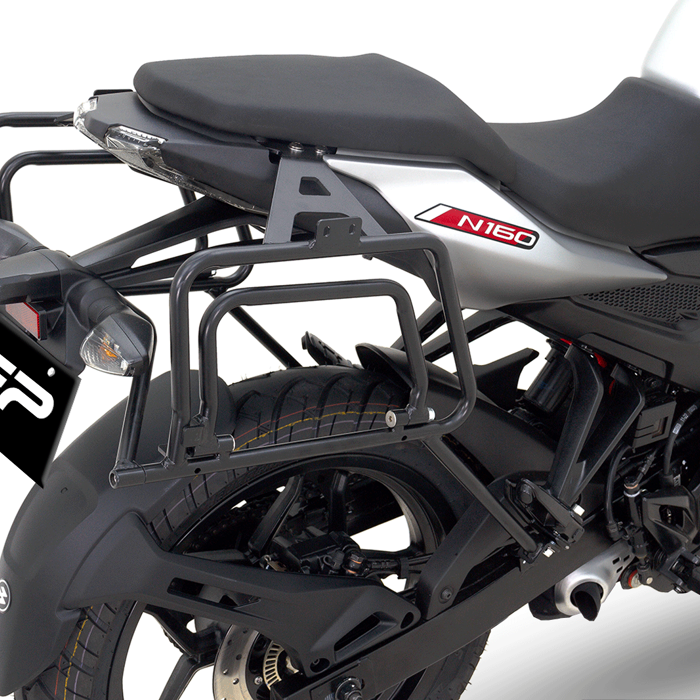 Soporte de maletas laterales Pulsar N160
Soporte de maletas laterales Pulsar N250
Maletas compatibles Pulsar N160 y Pulsar N250
viajes en moto Pulsar N160 y Pulsar N250