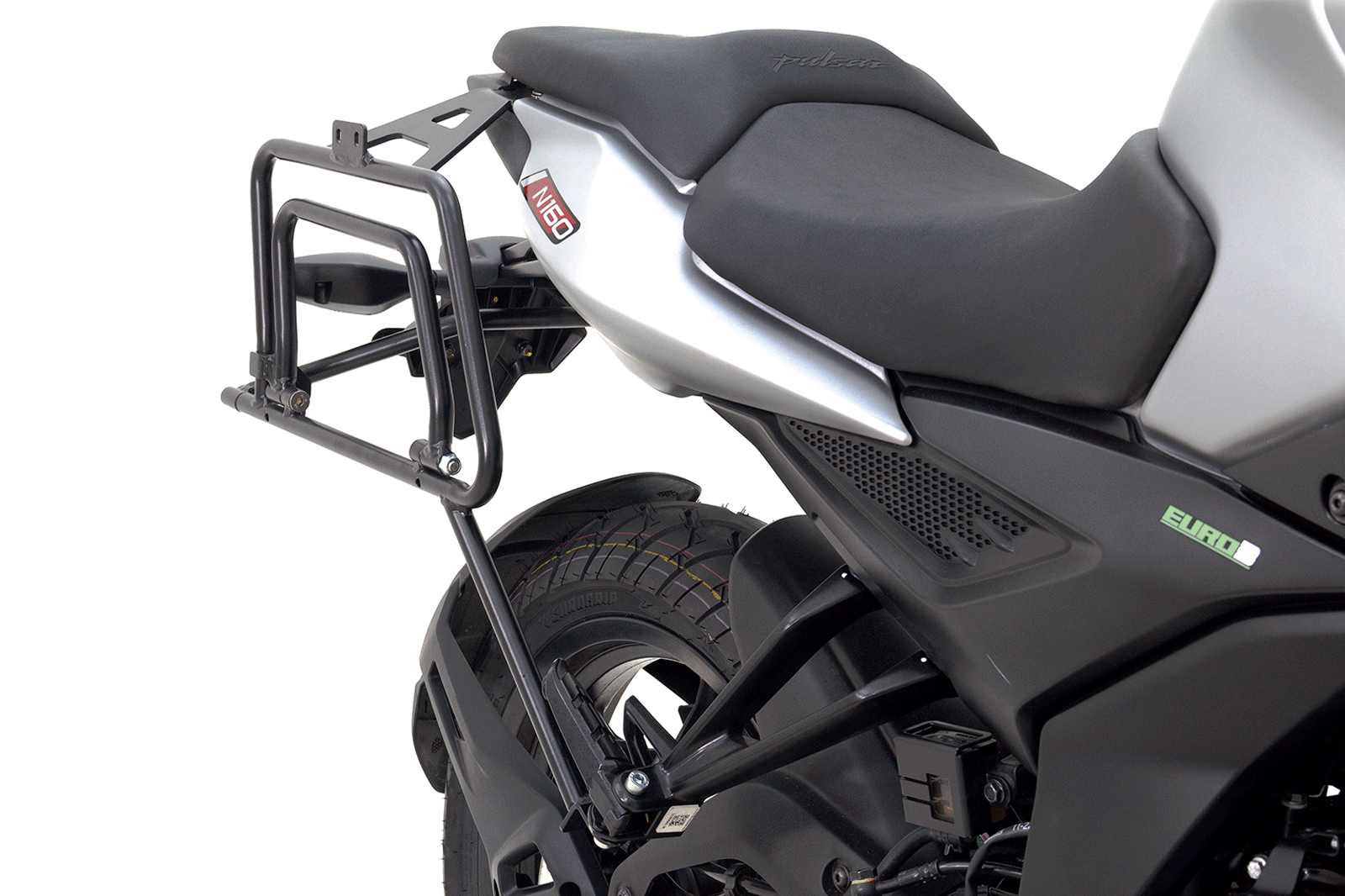 Soporte de maletas laterales Pulsar N160
Soporte de maletas laterales Pulsar N250
Maletas compatibles Pulsar N160 y Pulsar N250
viajes en moto Pulsar N160 y Pulsar N250