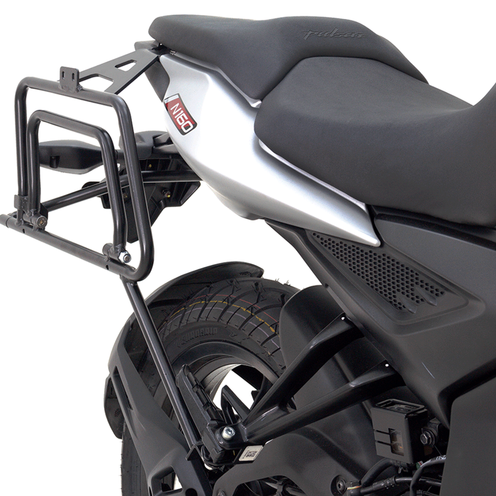 Soporte de maletas laterales Pulsar N160
Soporte de maletas laterales Pulsar N250
Maletas compatibles Pulsar N160 y Pulsar N250
viajes en moto Pulsar N160 y Pulsar N250