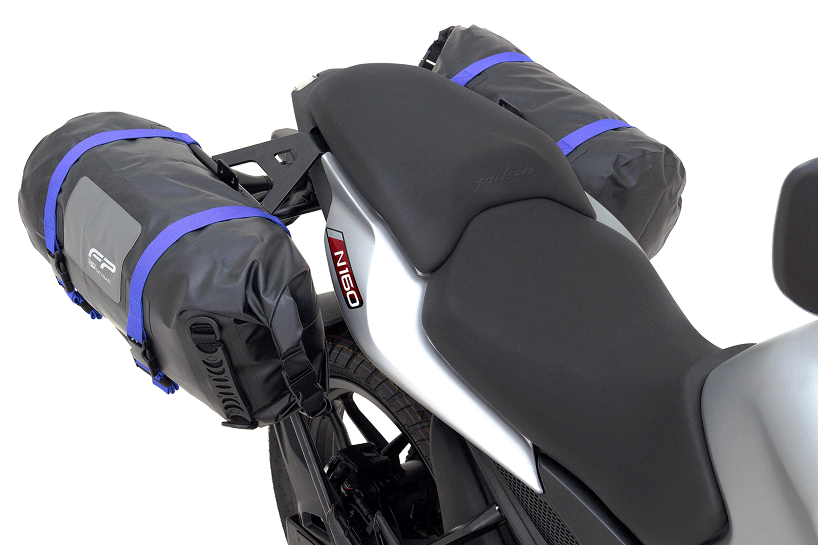 Soporte de maletas laterales Pulsar N160
Soporte de maletas laterales Pulsar N250
Maletas compatibles Pulsar N160 y Pulsar N250
viajes en moto Pulsar N160 y Pulsar N250