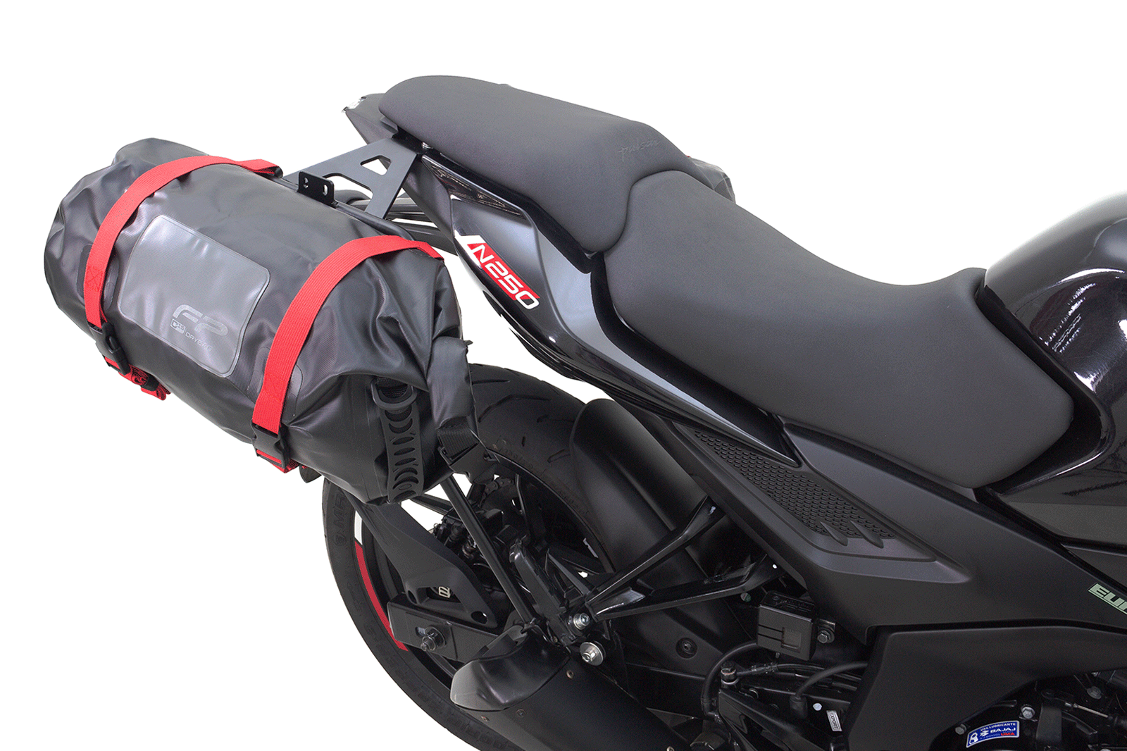 Soporte de maletas laterales Pulsar N160
Soporte de maletas laterales Pulsar N250
Maletas compatibles Pulsar N160 y Pulsar N250
viajes en moto Pulsar N160 y Pulsar N250