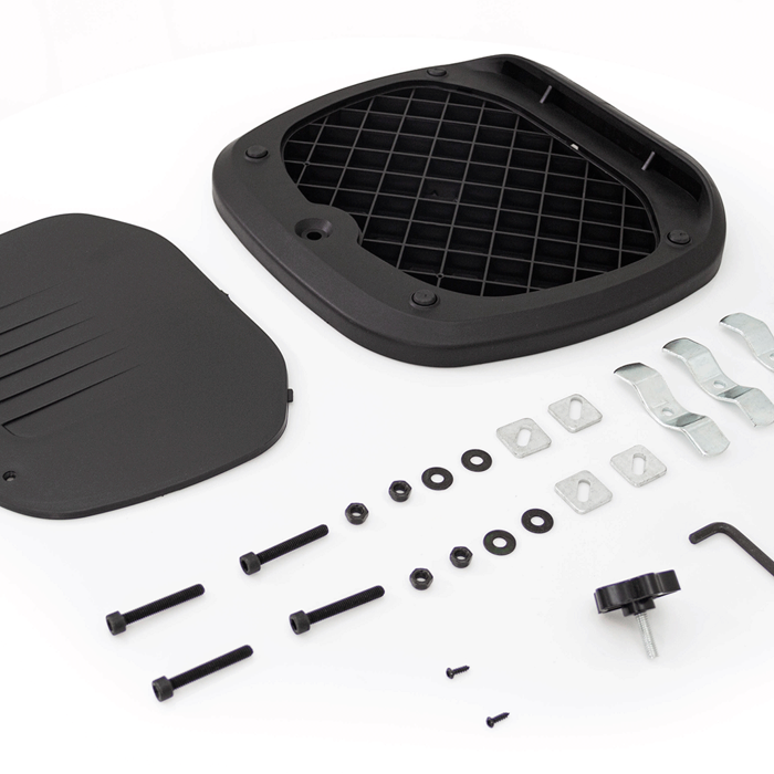 MALETA PARA MOTO MAVERICK 2.0 GRIS / UN CASCO