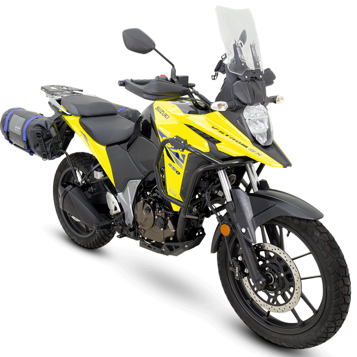 SOPORTE MALETAS LATERALES SUZUKI VSTROM 250 SX
Soporte de maletas laterales VSTROM 250 SX
Soporte de maletas laterales VSTROM 250 SX
Maletas compatibles VSTROM 250 SX
Vajes en moto VSTROM 250 SX