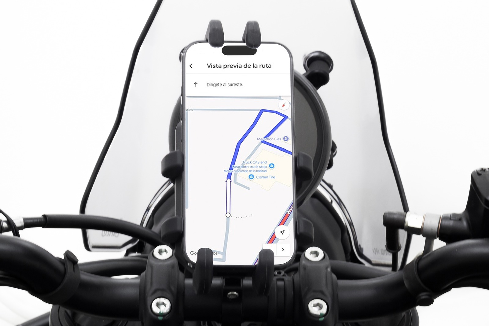 Porta Celular FP Ultra Shock Adventure con smartphone en uso