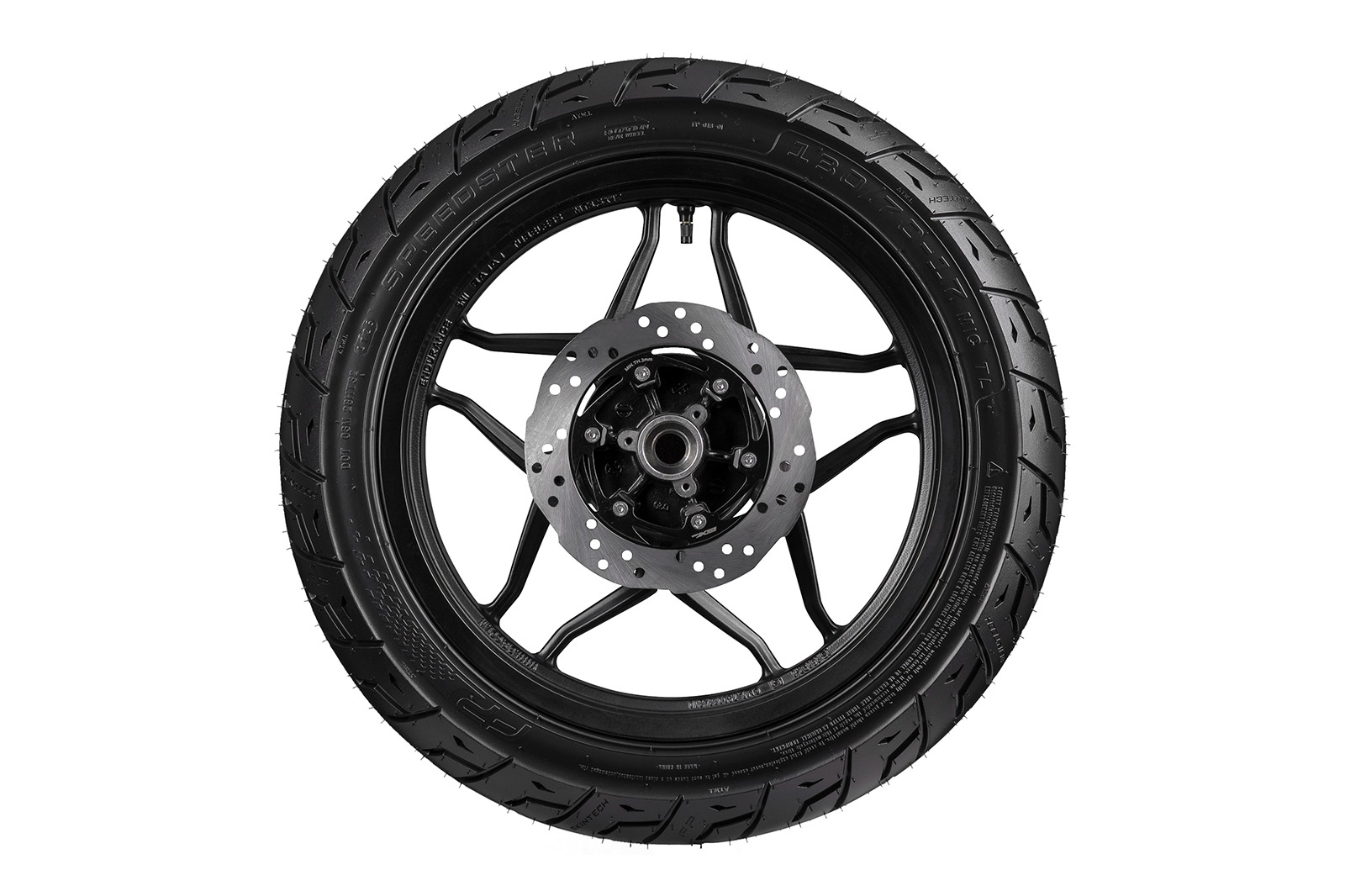 Vista lateral derecha de la llanta SPEEDSTER 130/70-17 TL para motos naked