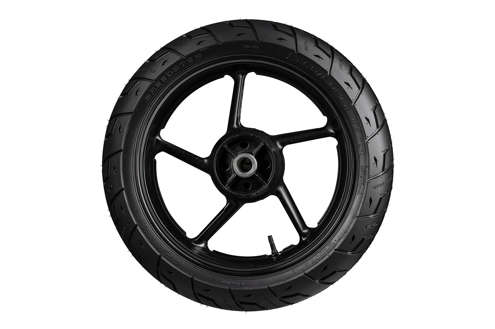 Vista superior de la llanta SPEEDSTER 150/60-17 TL en rin negro