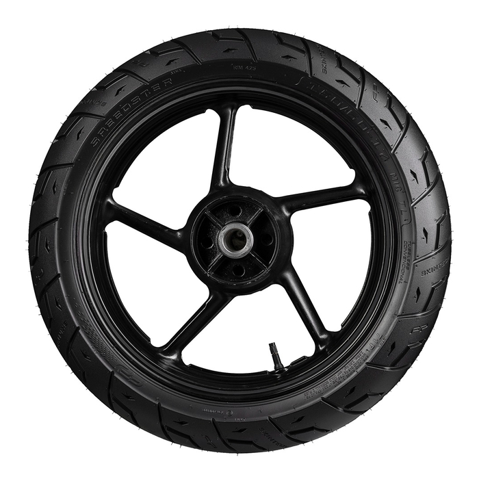 Vista superior de la llanta SPEEDSTER 150/60-17 TL en rin negro
