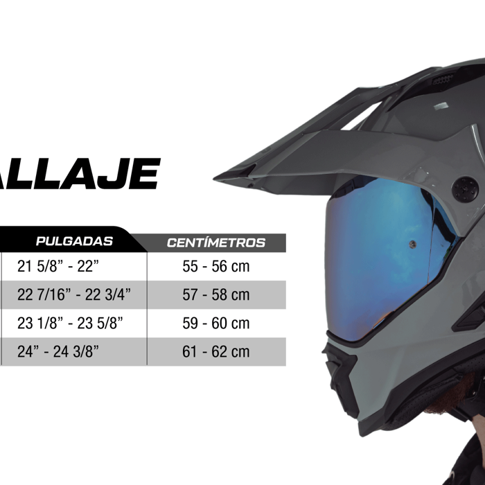 Casco racecraft 856c blanco negro gris