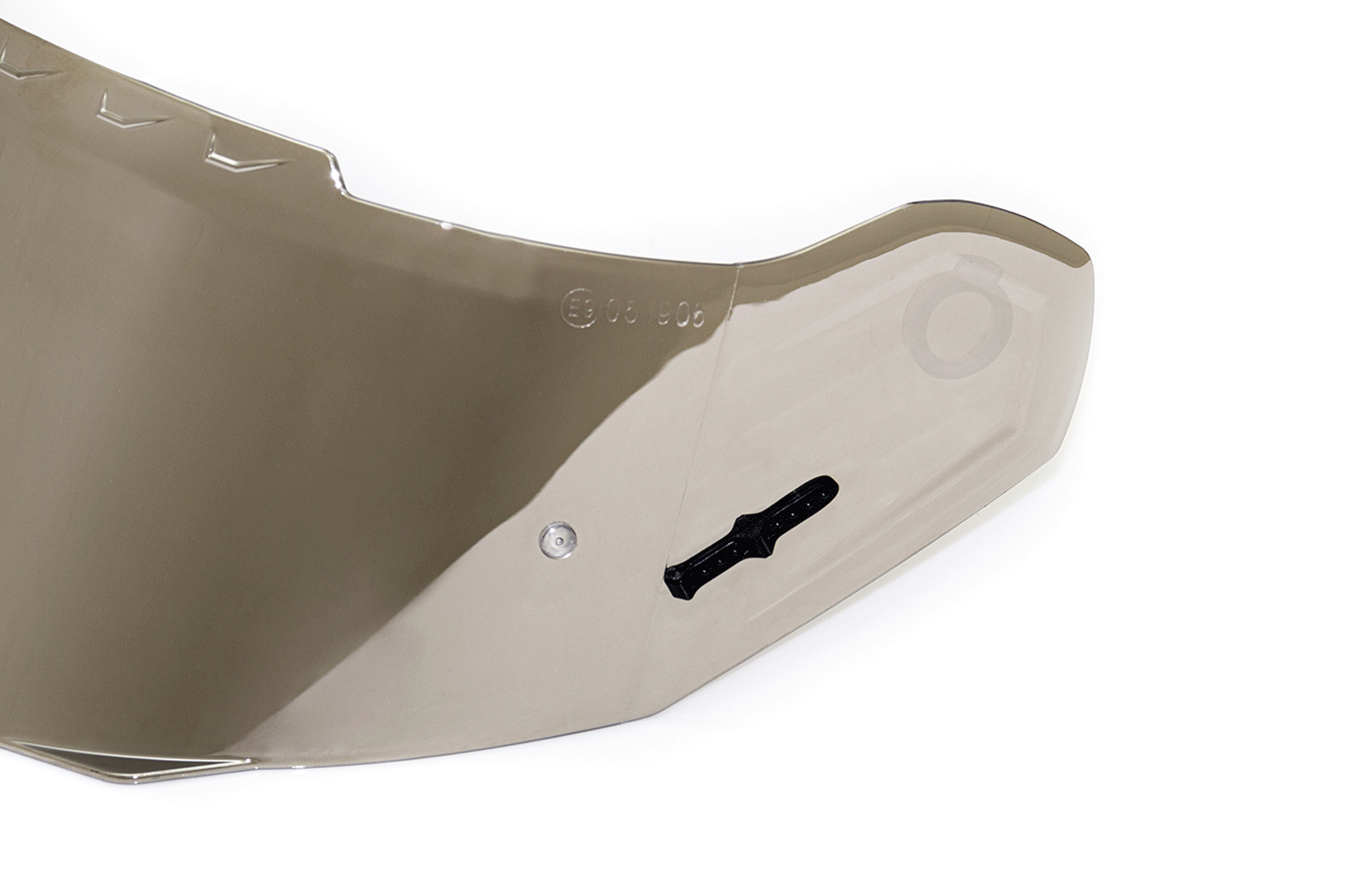 Visor plateado casco racecraft 1