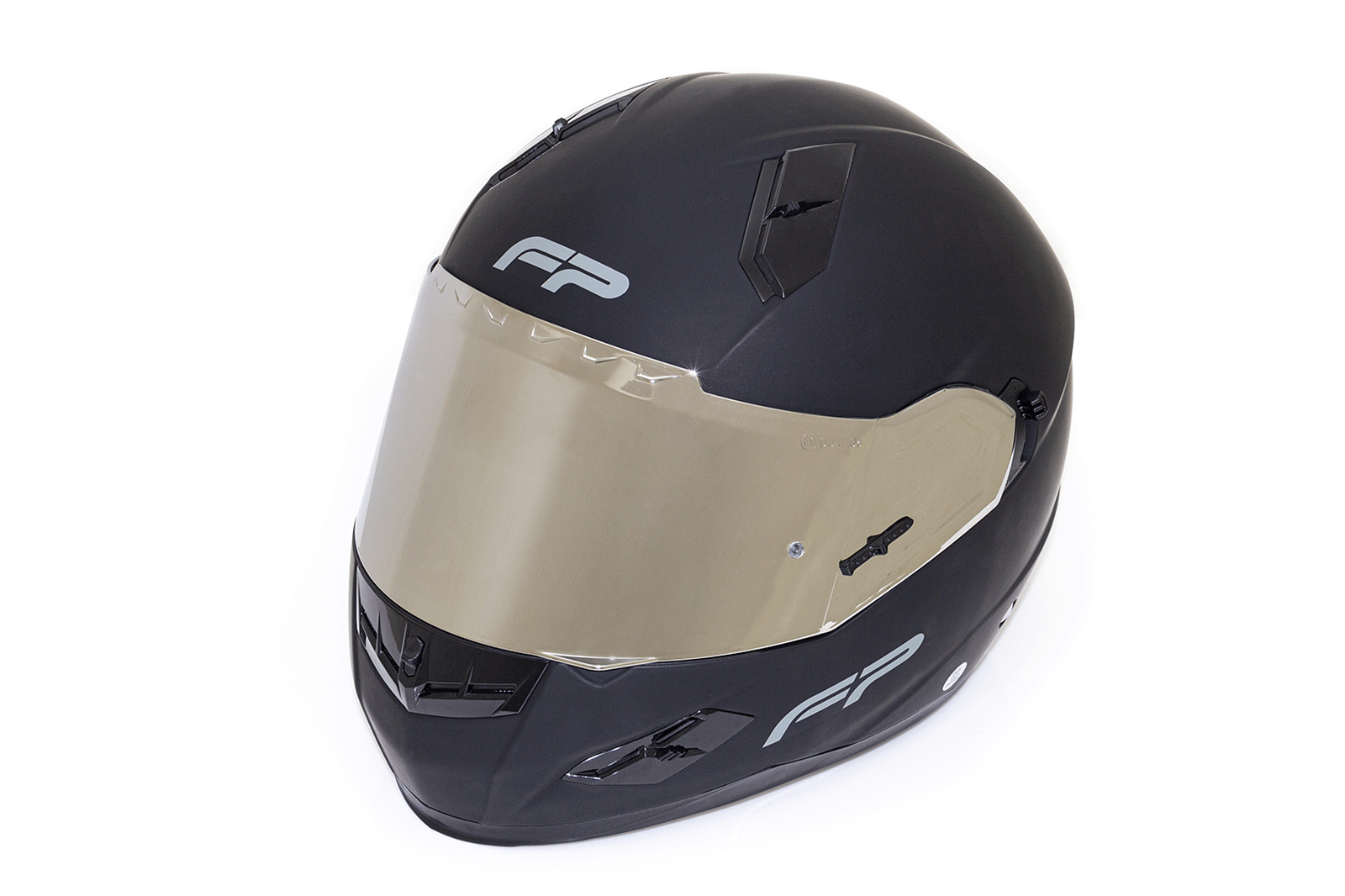 Visor plateado casco racecraft 1