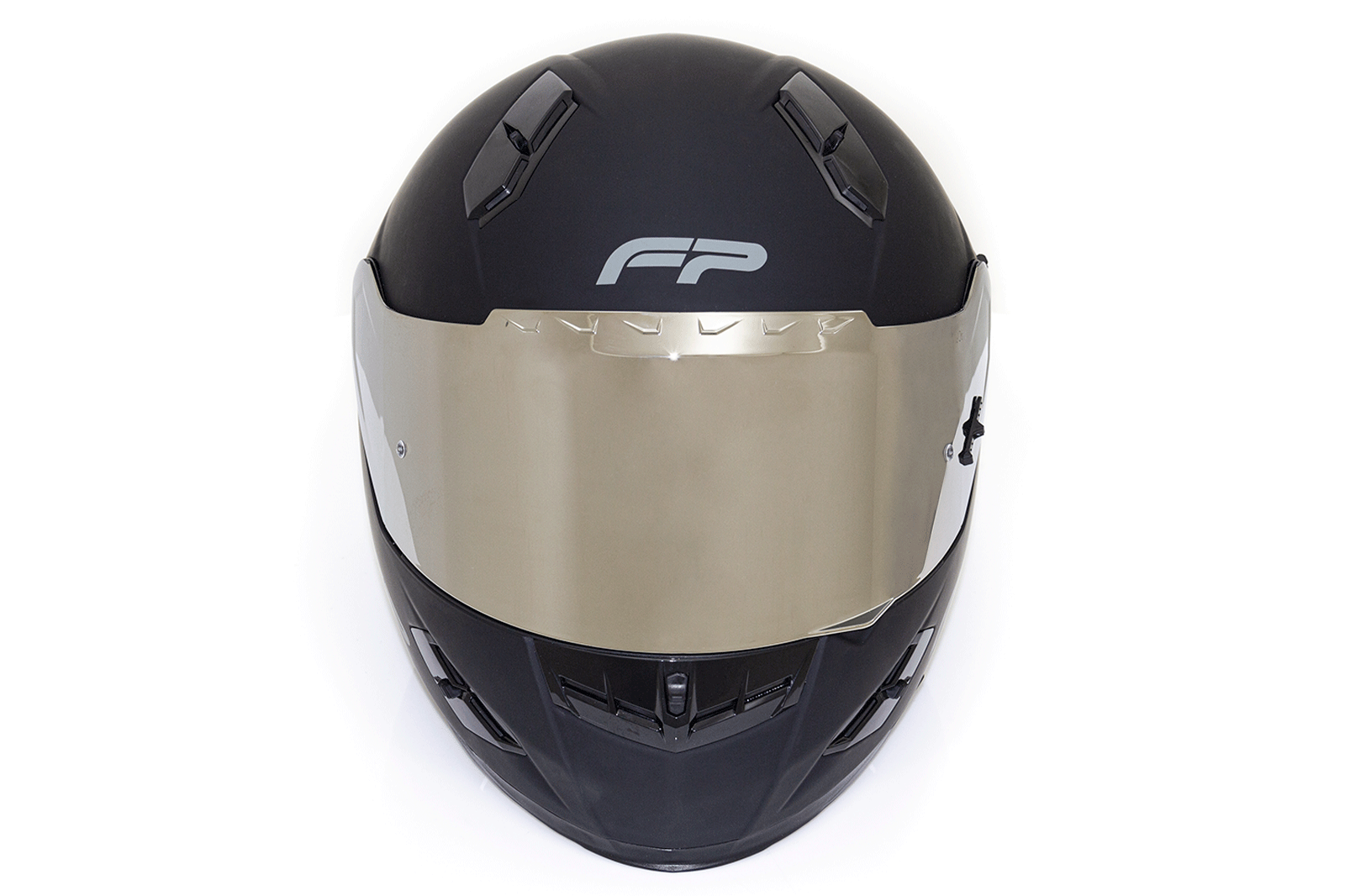Visor plateado casco racecraft 1