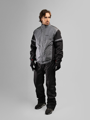 Impermeable reflectivo gris cyclone