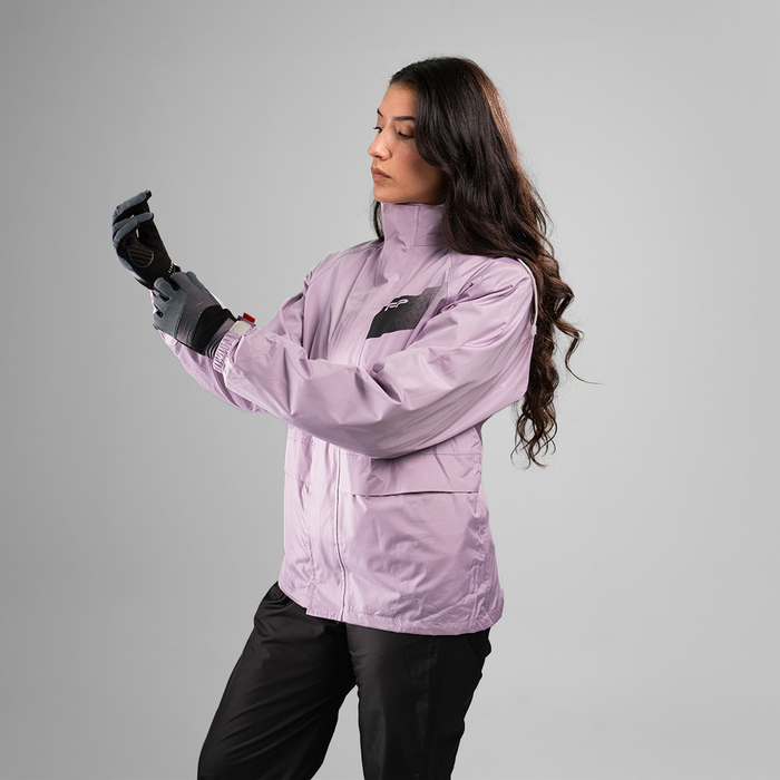 Ajuste en puños con resorte y velcro impermeable dama