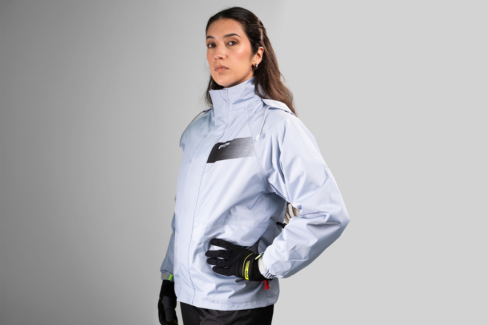 Traje impermeable de dama Tornado azul claro