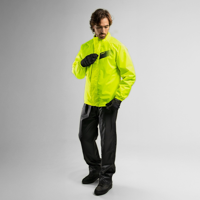 Impermeable de moto neon delgado y liviano