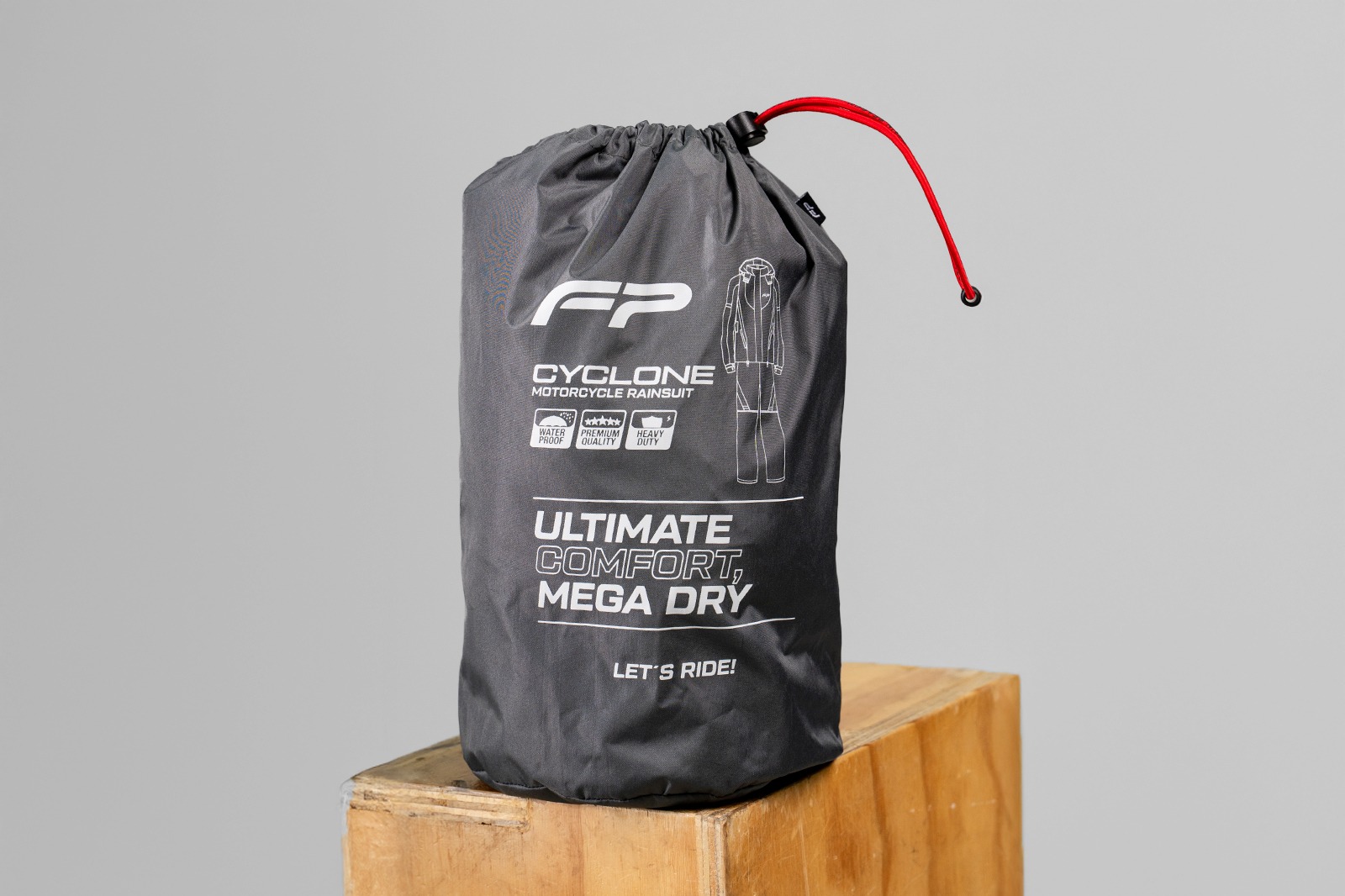 Impermeable reflectivo gris cyclone