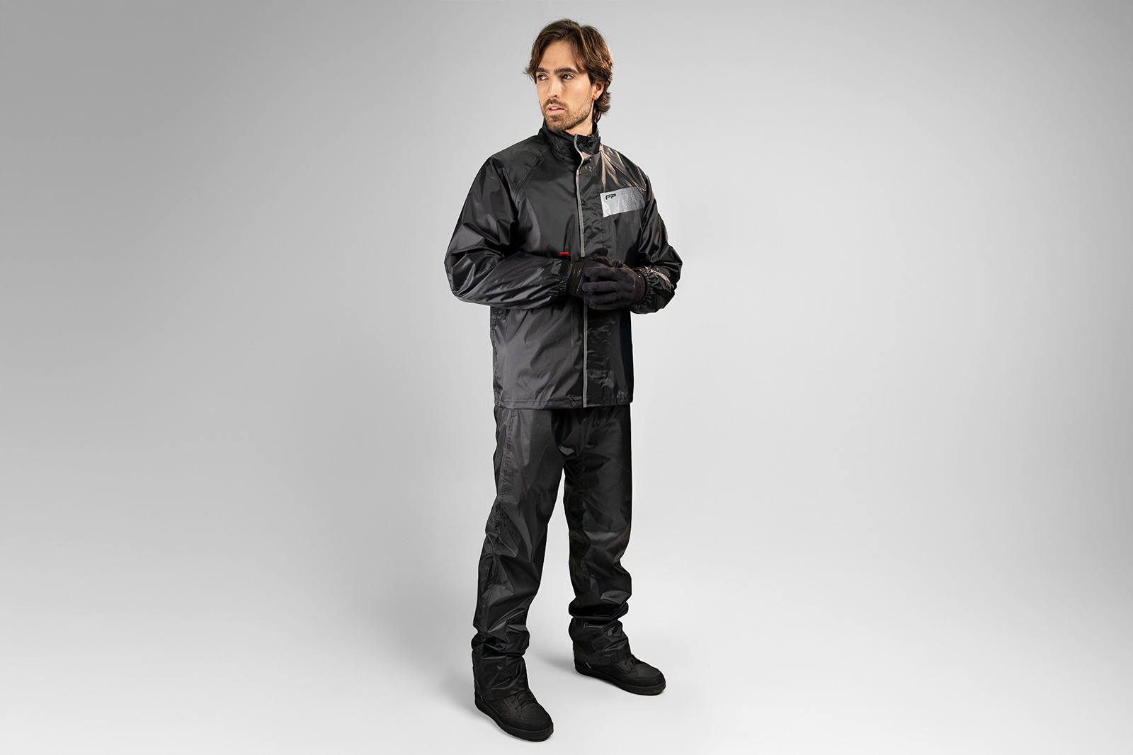 Traje impermeable economico negro Storm