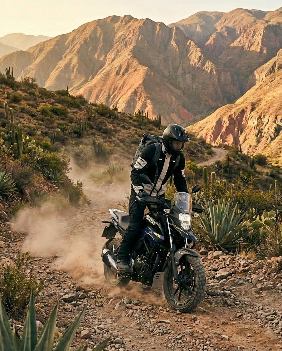 aventura enduro en vstrom 160 negra