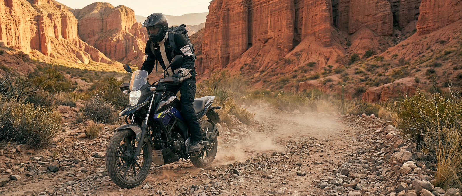 Paseo en Vstrom 160 negra 2026