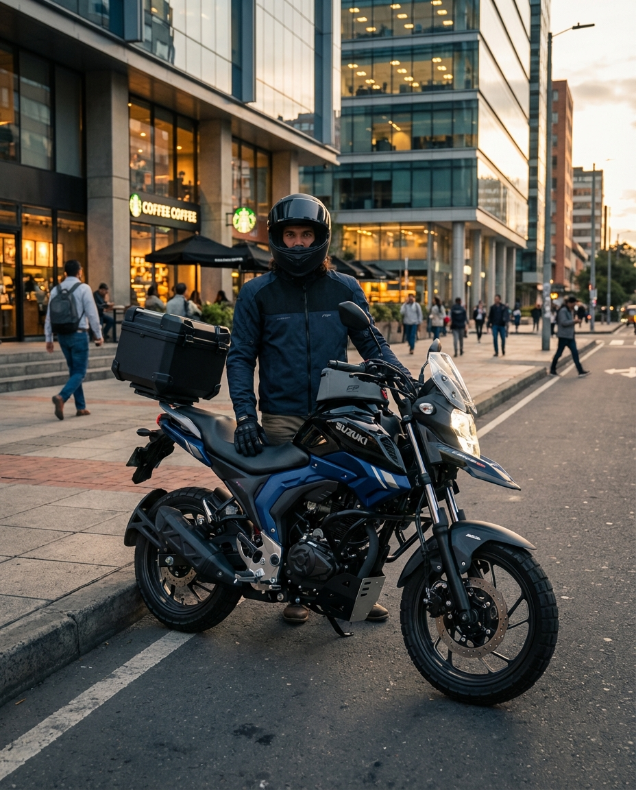 maletero en suzuki vstrom 160