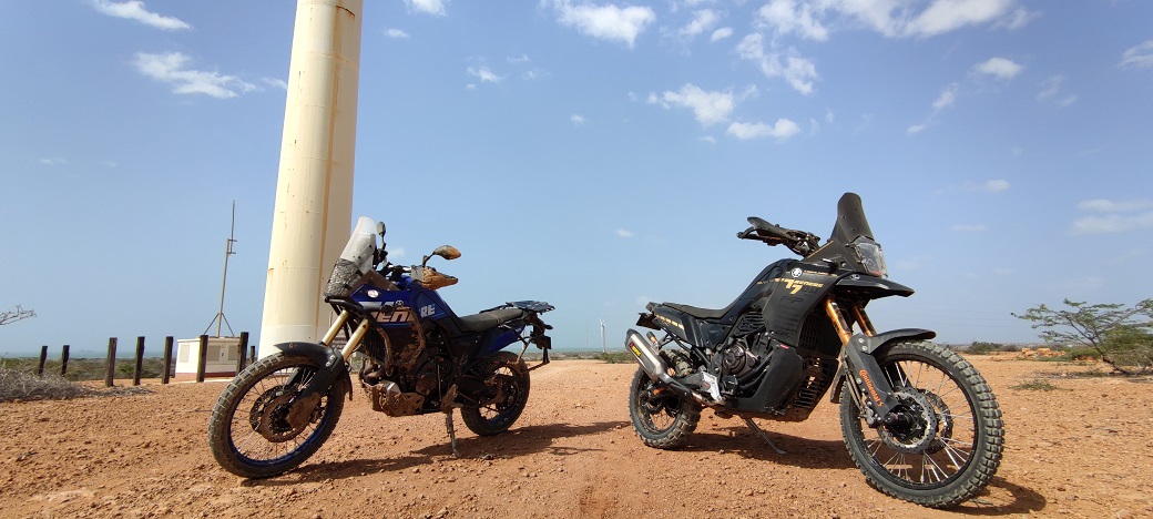 Tenere 700 usada en desierto