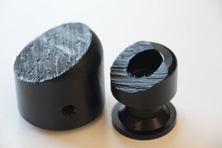 Sliders gastados de moto