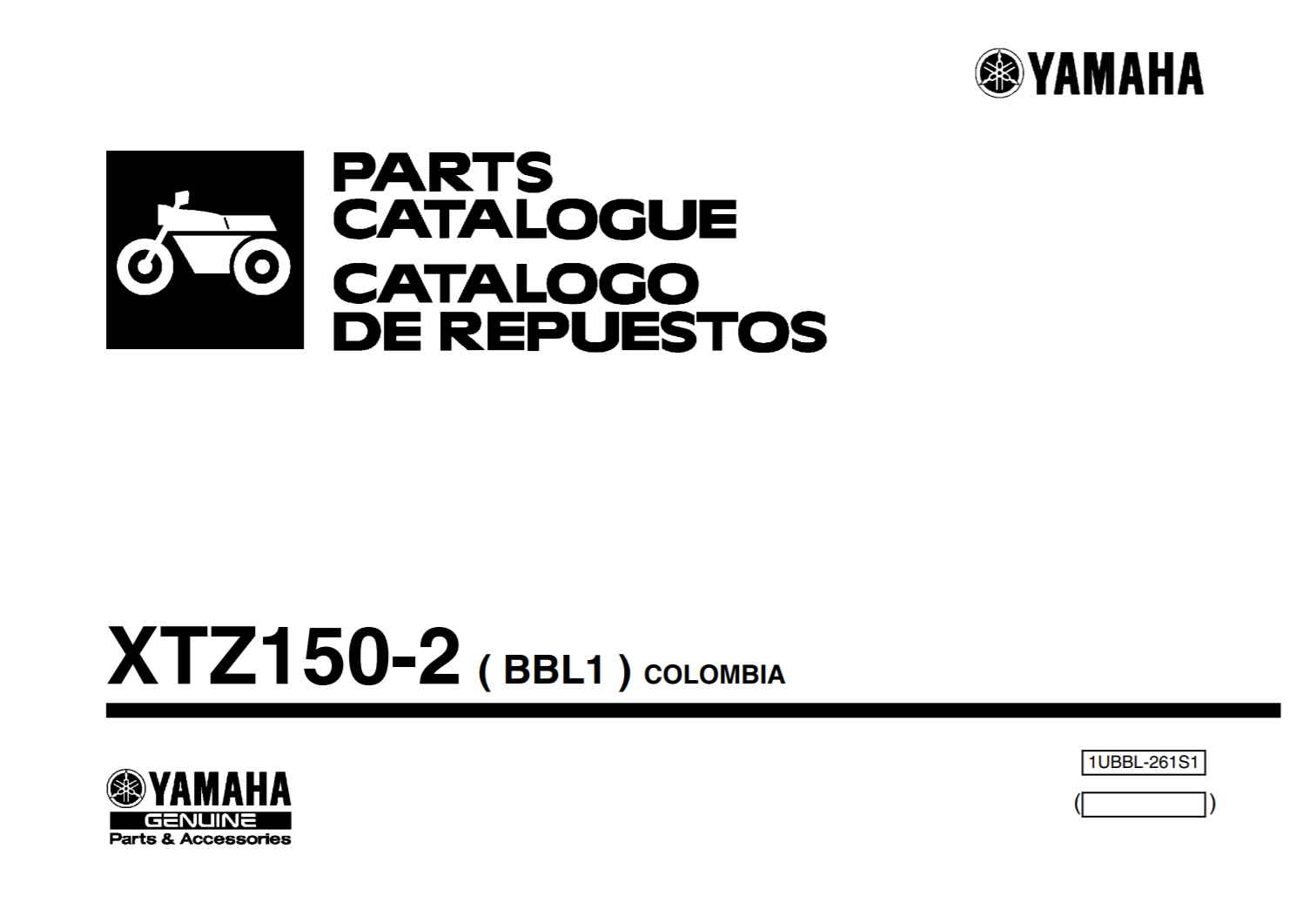 Catalogo de Repuestos XTZ 150