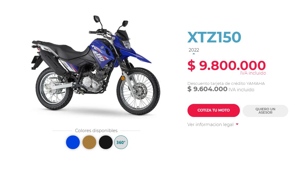 Precio XTZ 150 2022