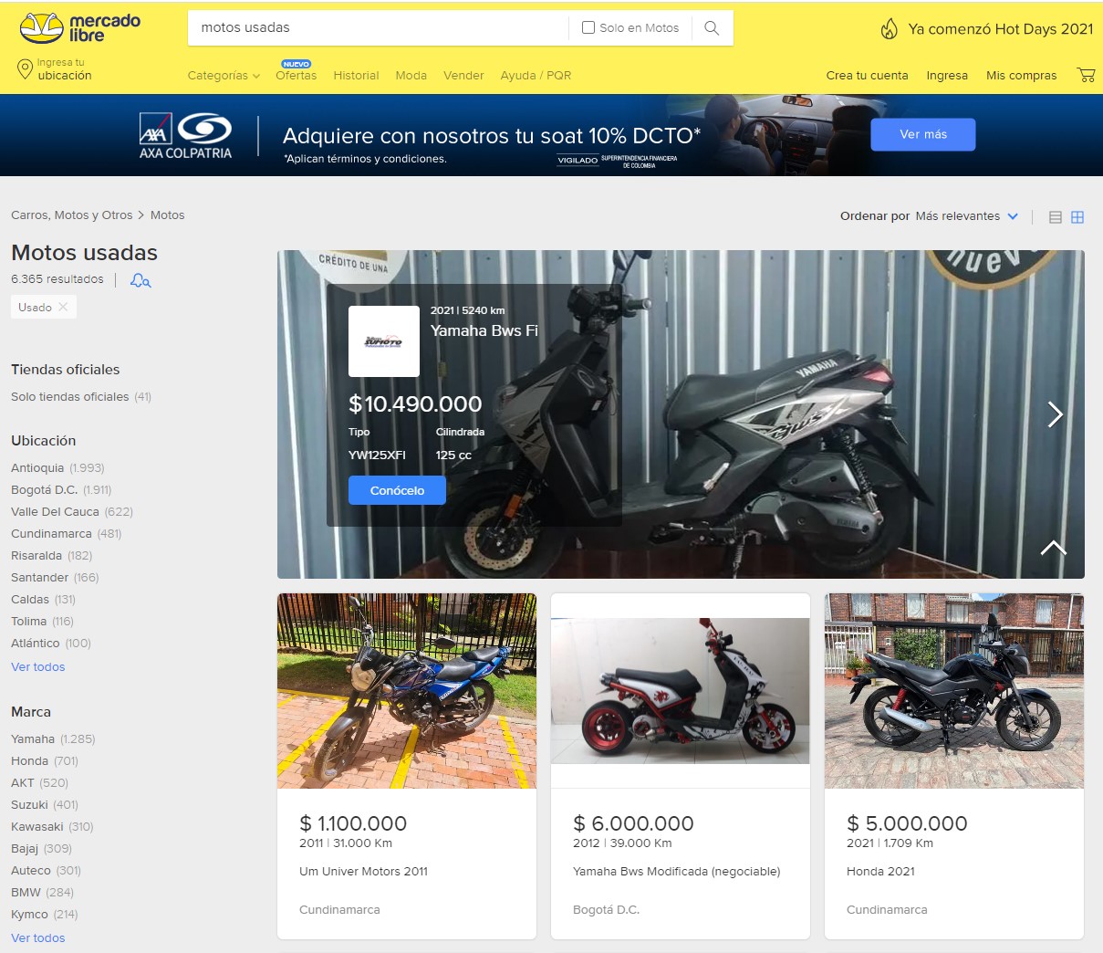 Motos Usadas Mercadolibre