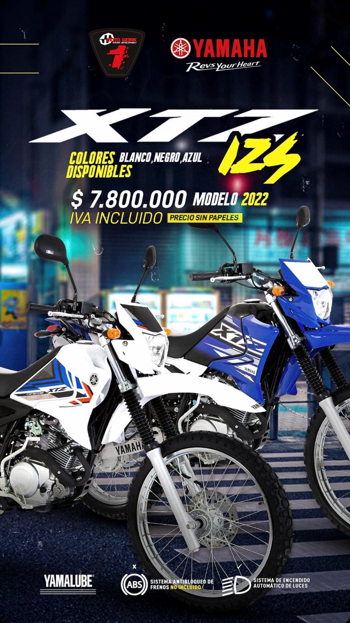 Precio Nueva Yamaha XTZ 125 2022