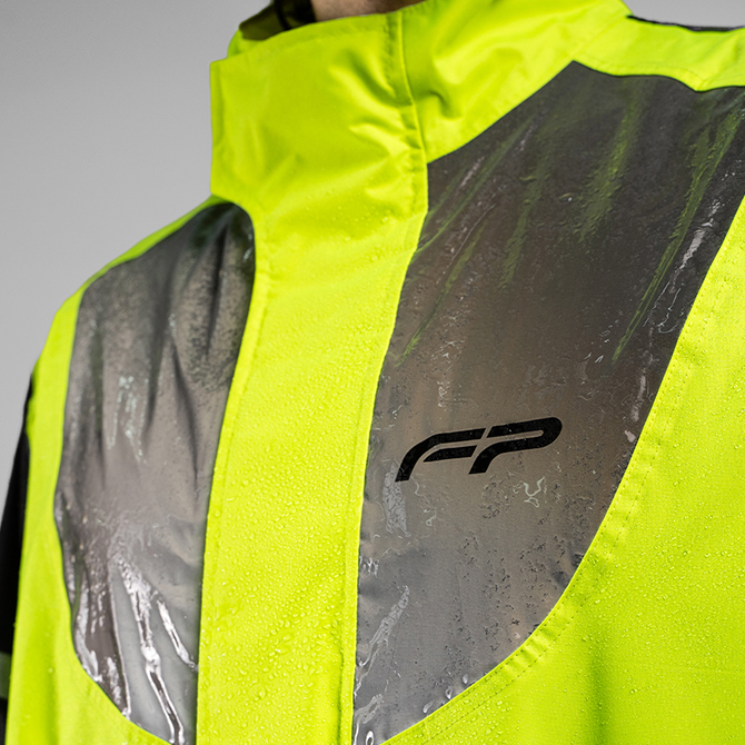 Chaqueta impermeable reflectiva color neon FP Cyclone
