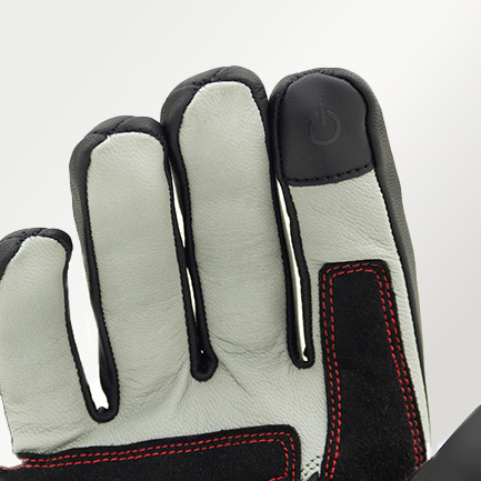 Guante Asphalt Gris con dedo compatible con pantallas t&aacute;ctiles, ideal para usar GPS o smartphone sin retirarlo