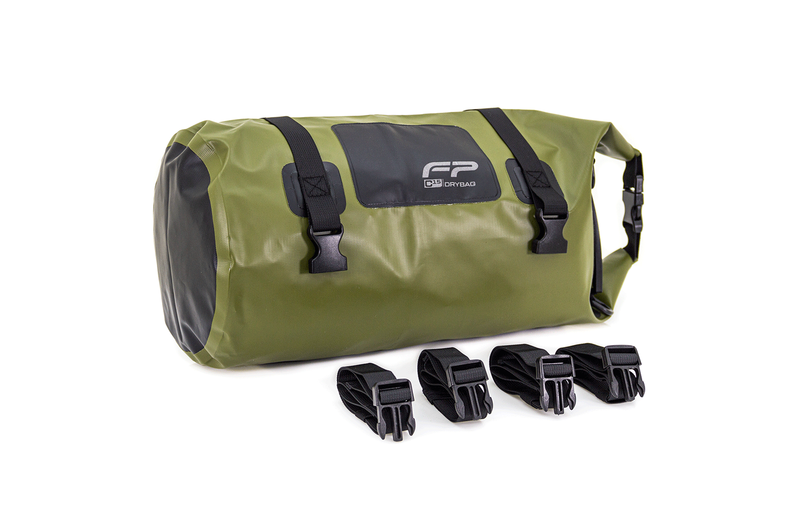 MALETA IMPERMEABLE DRY BAG PARA MOTO C15 VERDE Militar