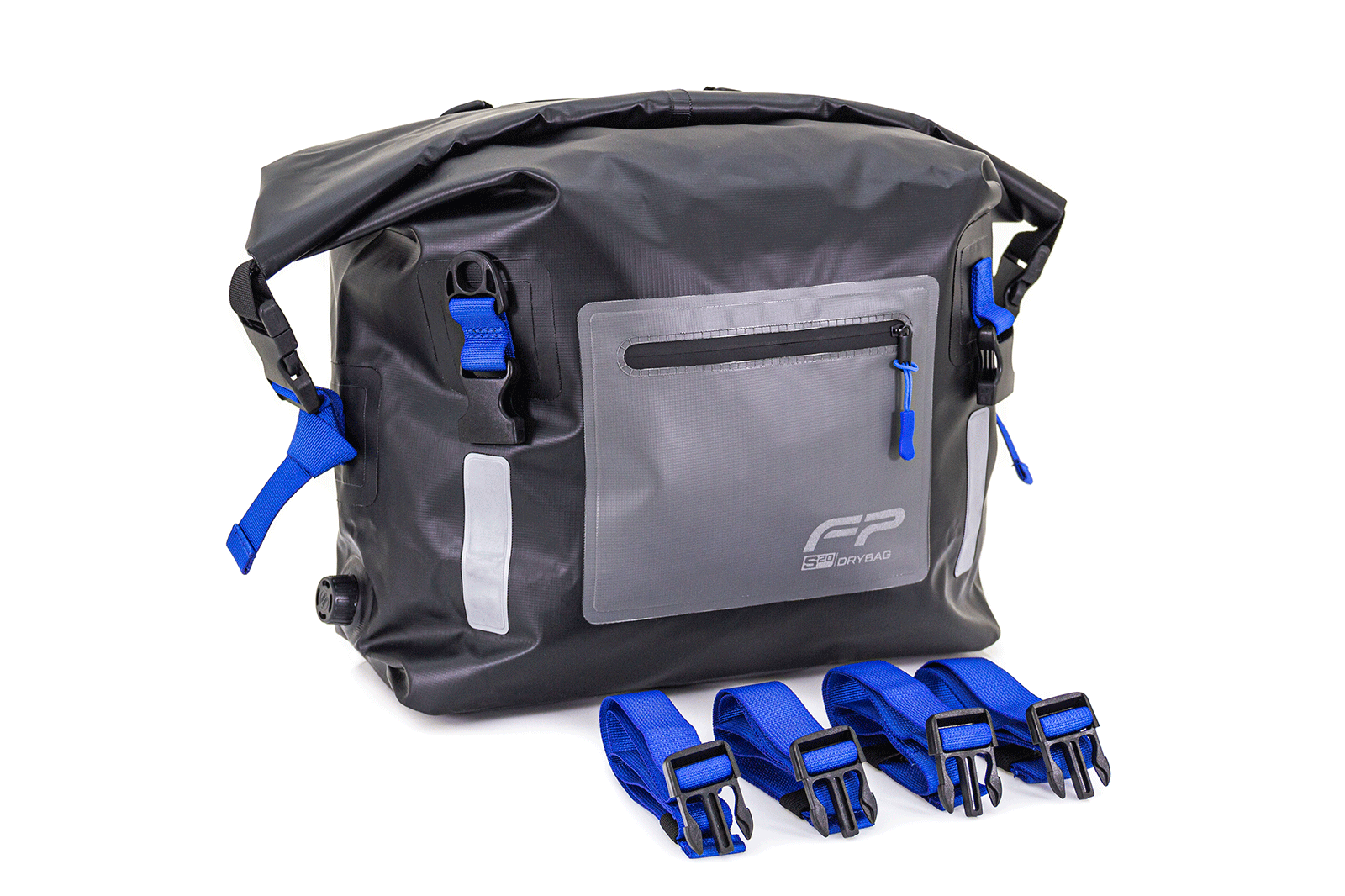 Maleta Impermeable Dry Bag Para Moto S20 Azul GS