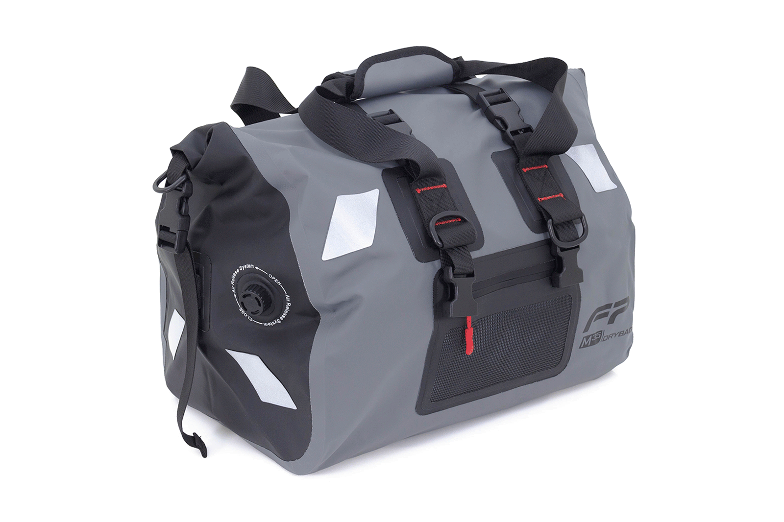 Maleta Impermeable DryBag Para Moto M35 Gris