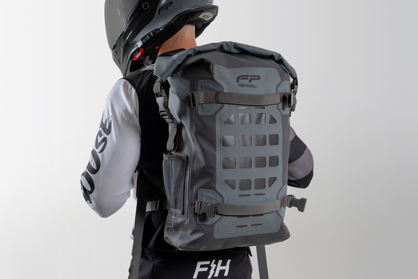 Morral Dry Bag B25 Gris impermeable para motociclistas