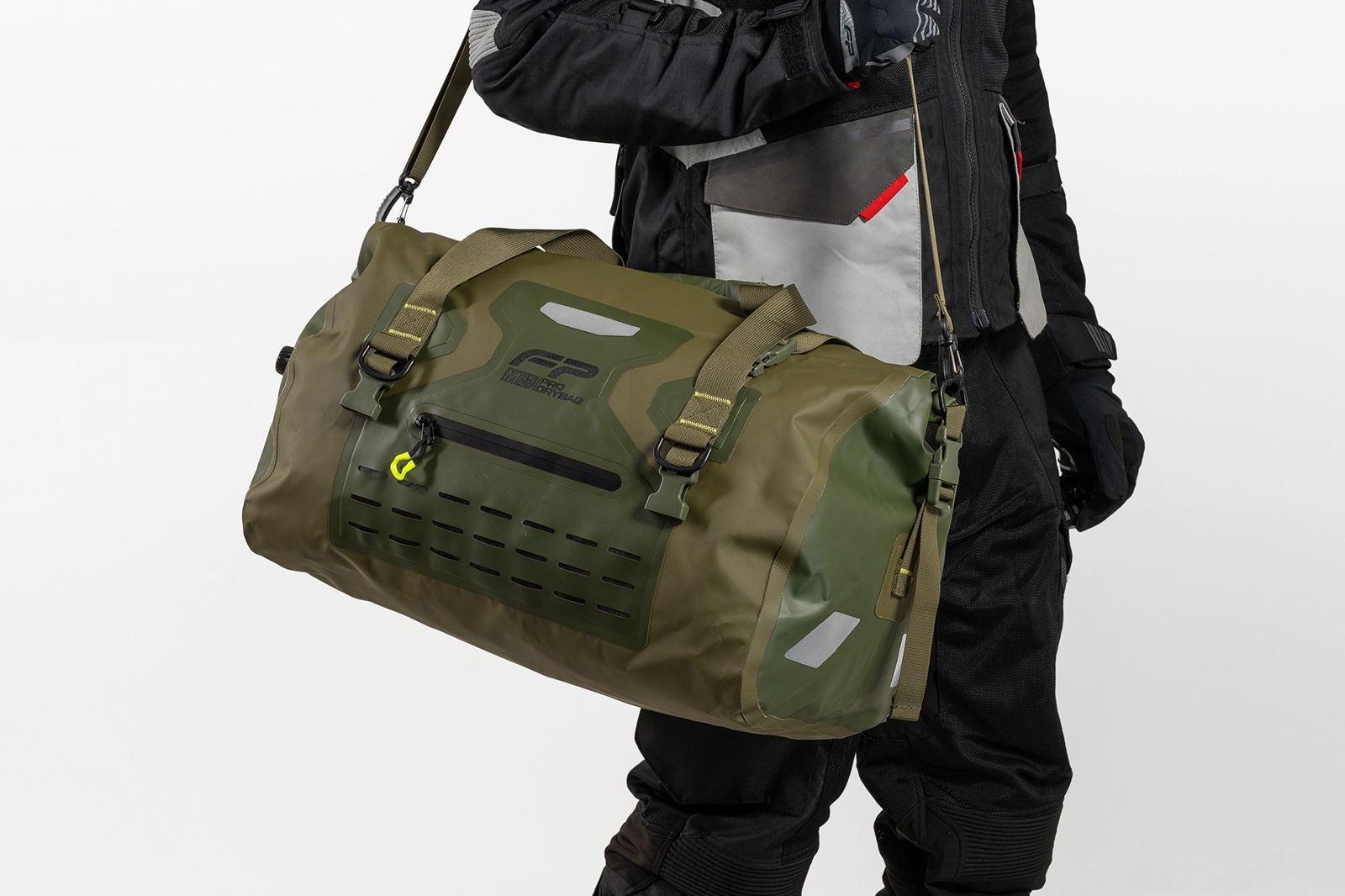 Maleta Dry Bag M45 C3 Verde para moto viajeros