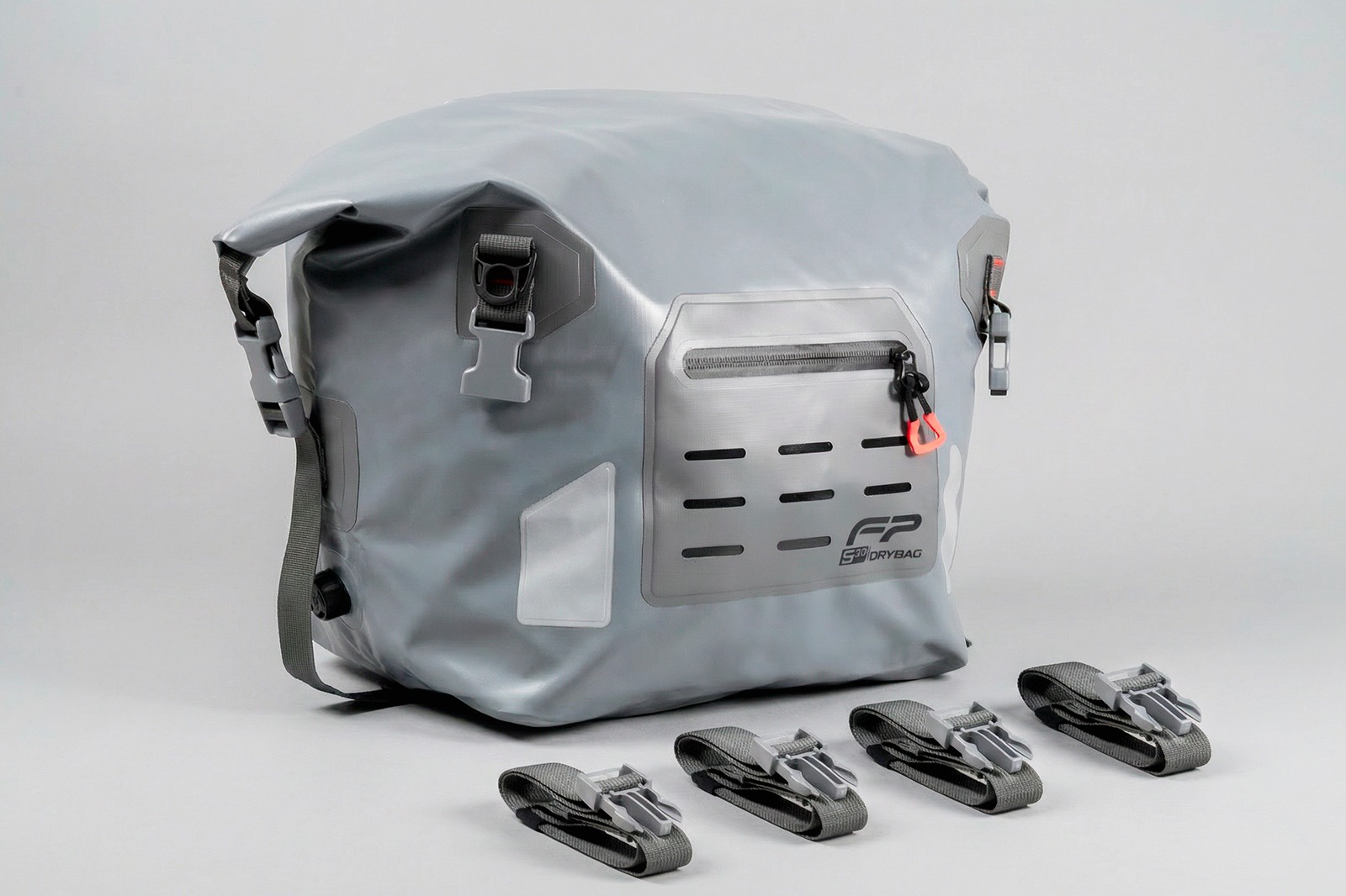 Drybag FP S30 Gris con tapa enrollable y sistema MOLLE