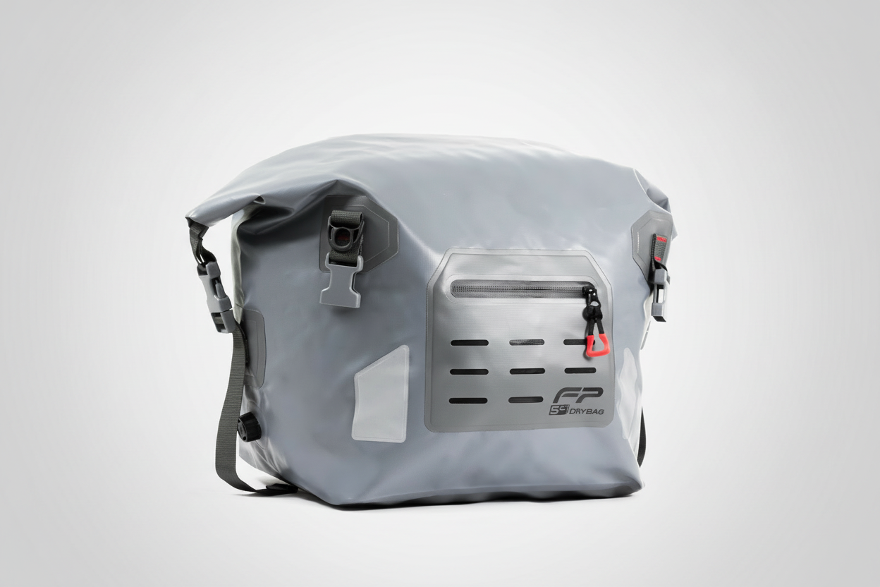 Maleta impermeable FP 20L gris para moto