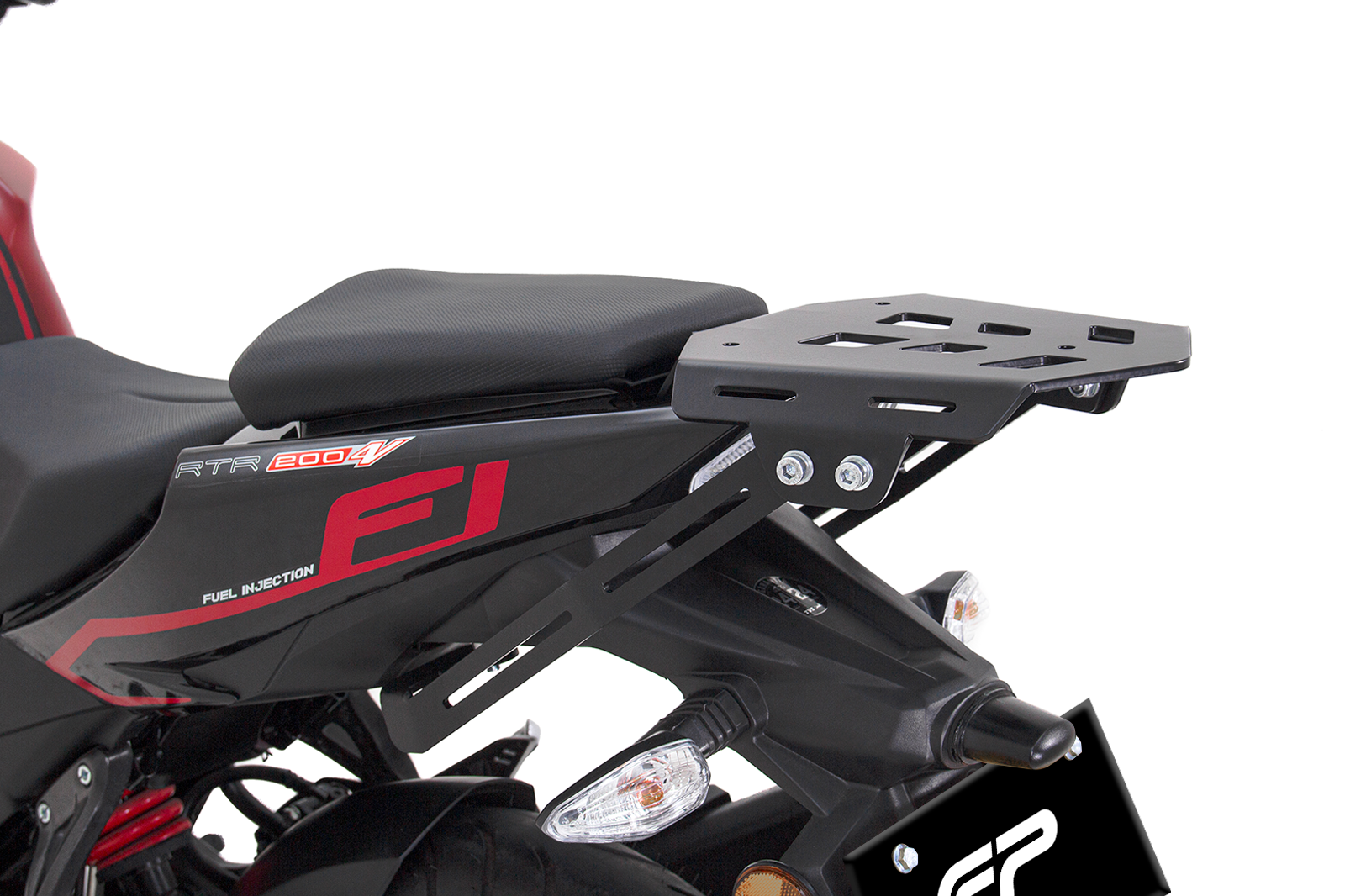 TVS Apache con Parrilla