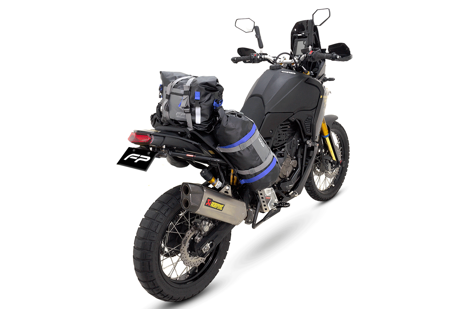 SISTEMA RACKLESS PARA DRYBAG  FP EXPEDITION, Soporte Maletas Laterales, Soporte Textil para Drybag, Organizador de Drybag, Anclaje de Drybag, Maletas Laterales, Cuelga Drybag, Soporte Textil, Drybag, Motocicleta, Correa, Universal, Resistente, Liviano, Fá