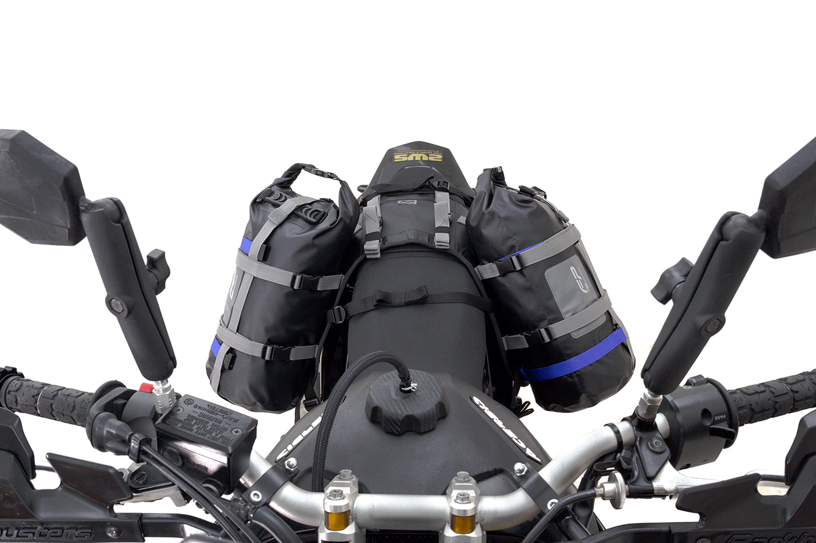 SISTEMA RACKLESS PARA DRYBAG  FP EXPEDITION, Soporte Maletas Laterales, Soporte Textil para Drybag, Organizador de Drybag, Anclaje de Drybag, Maletas Laterales, Cuelga Drybag, Soporte Textil, Drybag, Motocicleta, Correa, Universal, Resistente, Liviano, Fá