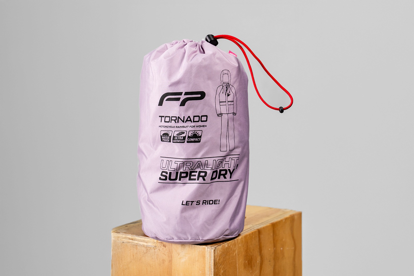 IMorral para guardar el impermeable de moto para mujer