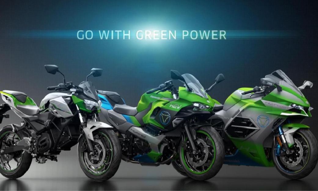 Kawasaki presenta los prototipos Ninja EV, Z EV y Hybrid EV