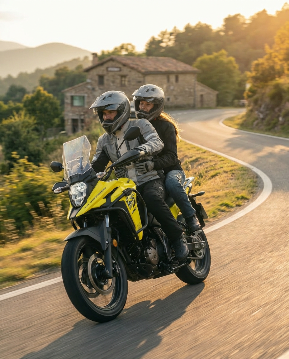 Club y paseo en VStrom 250 SX 2026 
