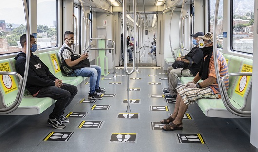 Espacio reducido en Metro por Covid 19