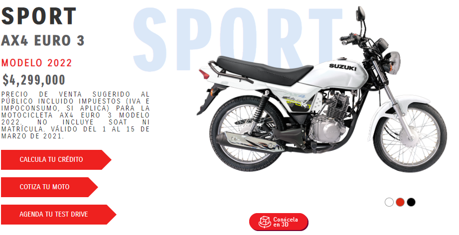 Precio Suzuki AX4 modelo 2022
