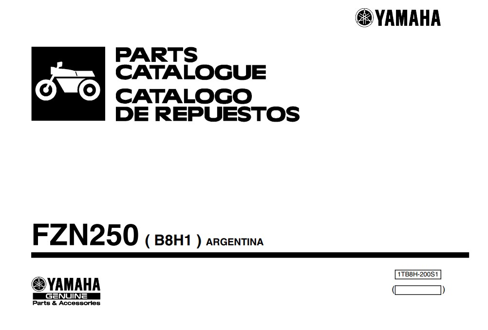 Catalogo de Repuestos Yamaha FZ 25